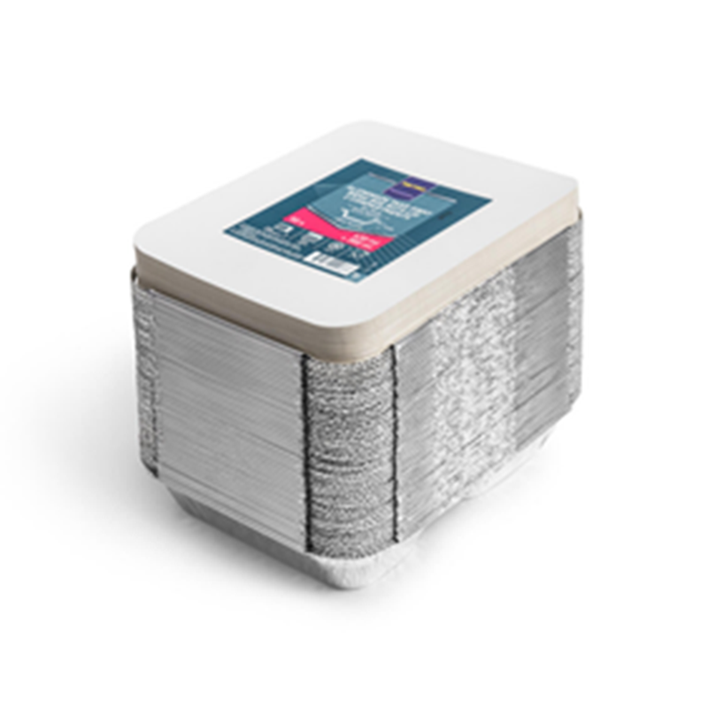 305-1.png Mpro Barquette Alu. 2 Comp. 430/380 ml + Couvercle x50 – Image 1